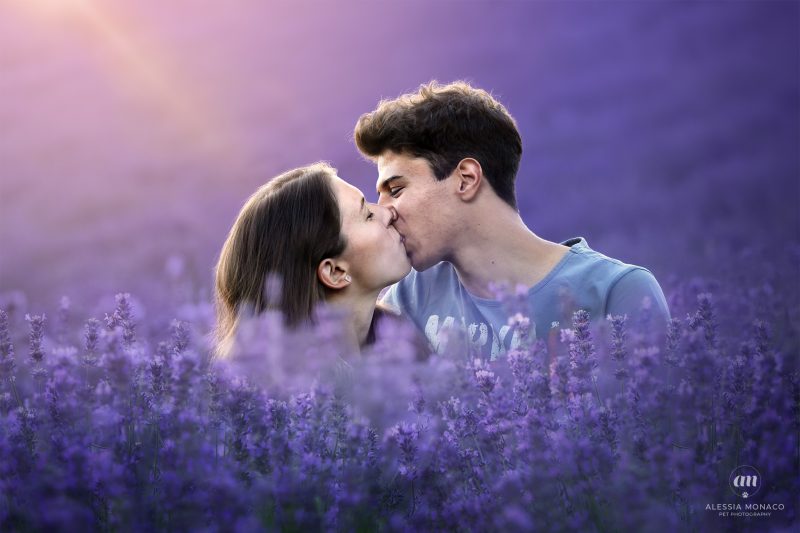 Set fotografico nella lavanda di Sale San Giovanni